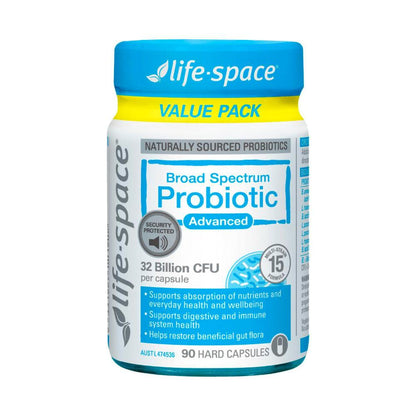 Life Space Broad Spectrum Probiotic Advanced Capsules - 90 Pack