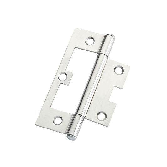 Lane 90mm Polished Chrome Fixed Pin Easy Fit Hinge - 20 Pack