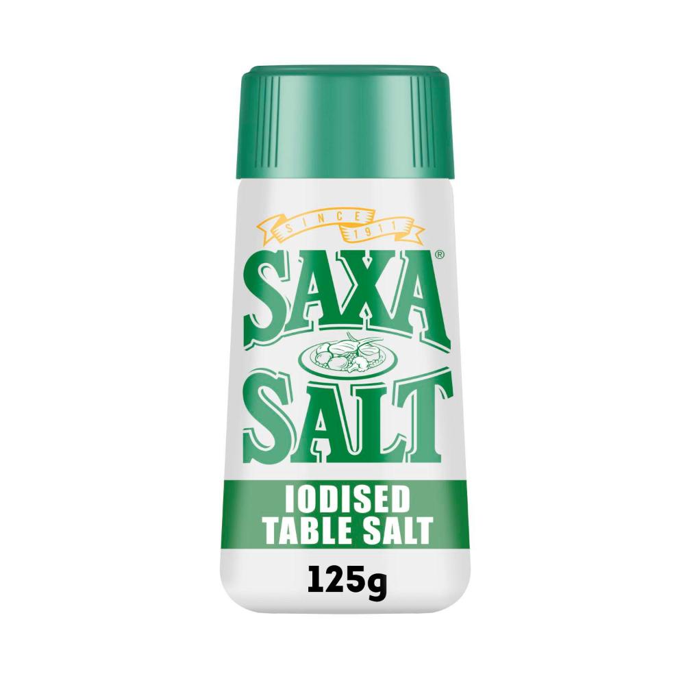 Saxa Iodised Table Salt Shaker - 125g