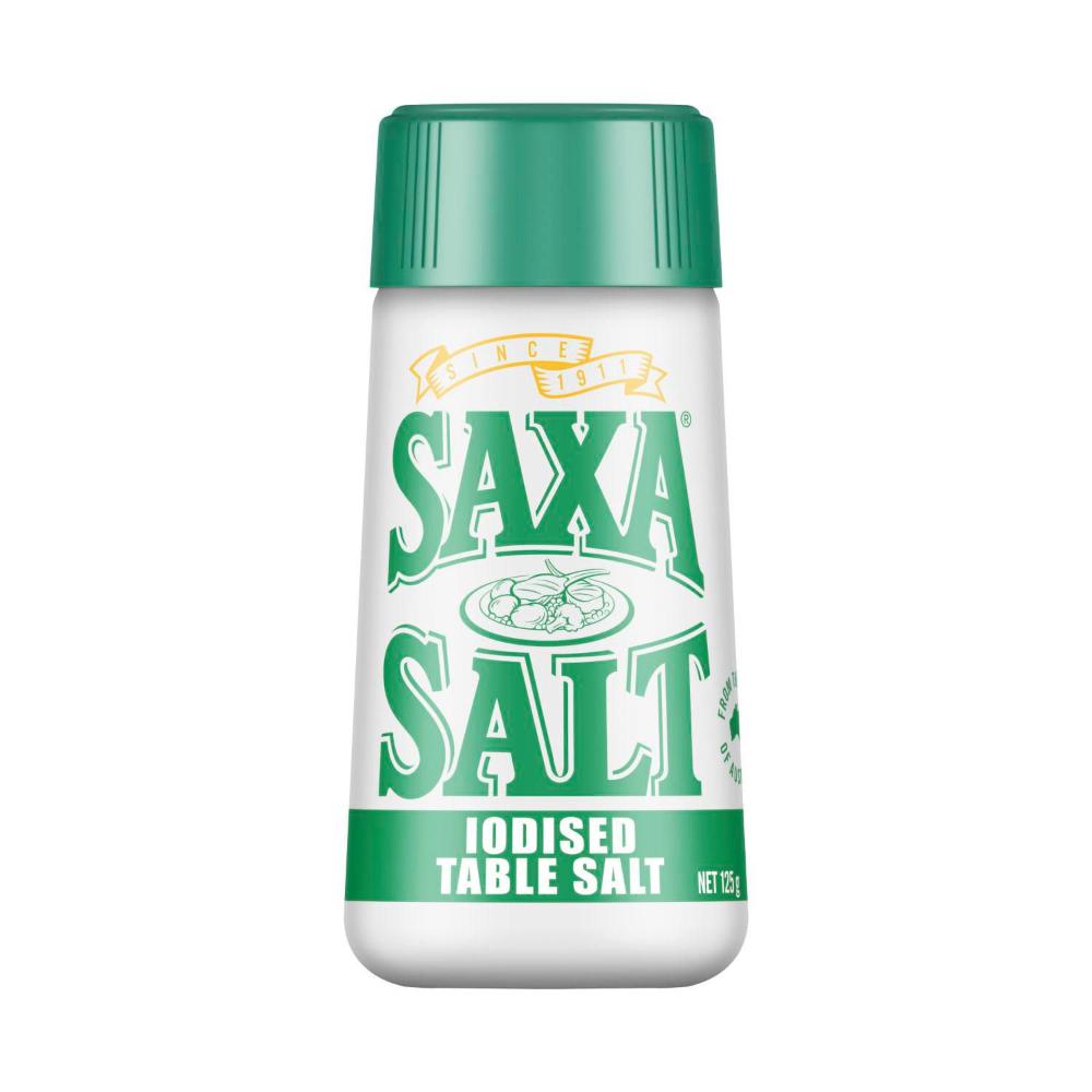 Saxa Iodised Table Salt Shaker - 125g