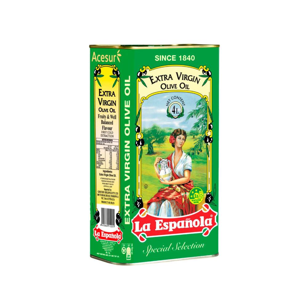La Espanola Extra Virgin Olive Oil - 4L