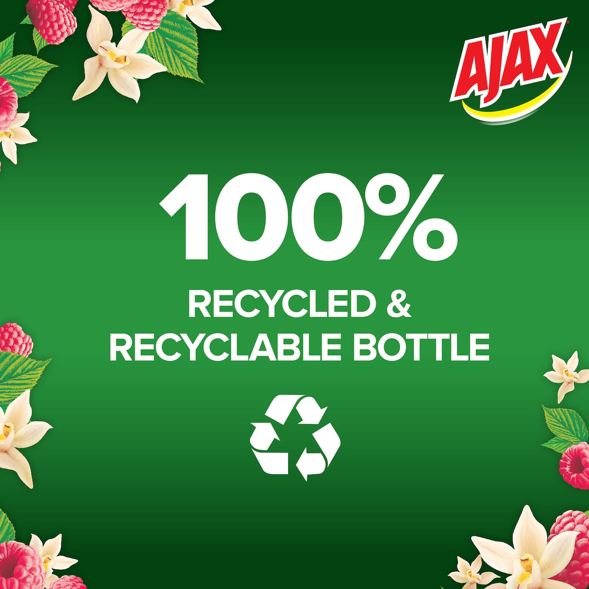 Ajax Spray & Wipe Multipurpose Cleaner Vanilla & Berries 475ml