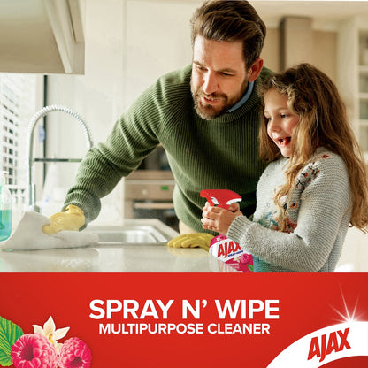 Ajax Spray & Wipe Multipurpose Cleaner Vanilla & Berries 475ml