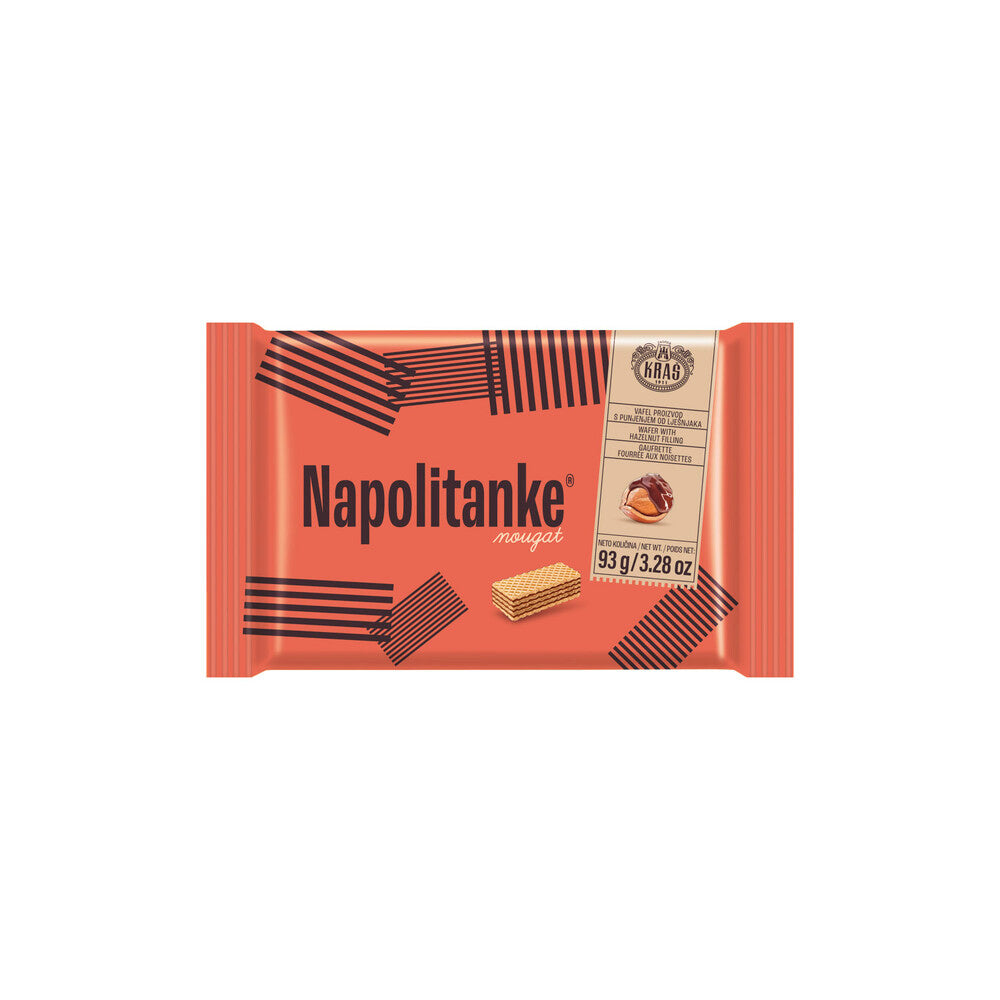 Kras Hazelnut Nougat Wafers - 93g