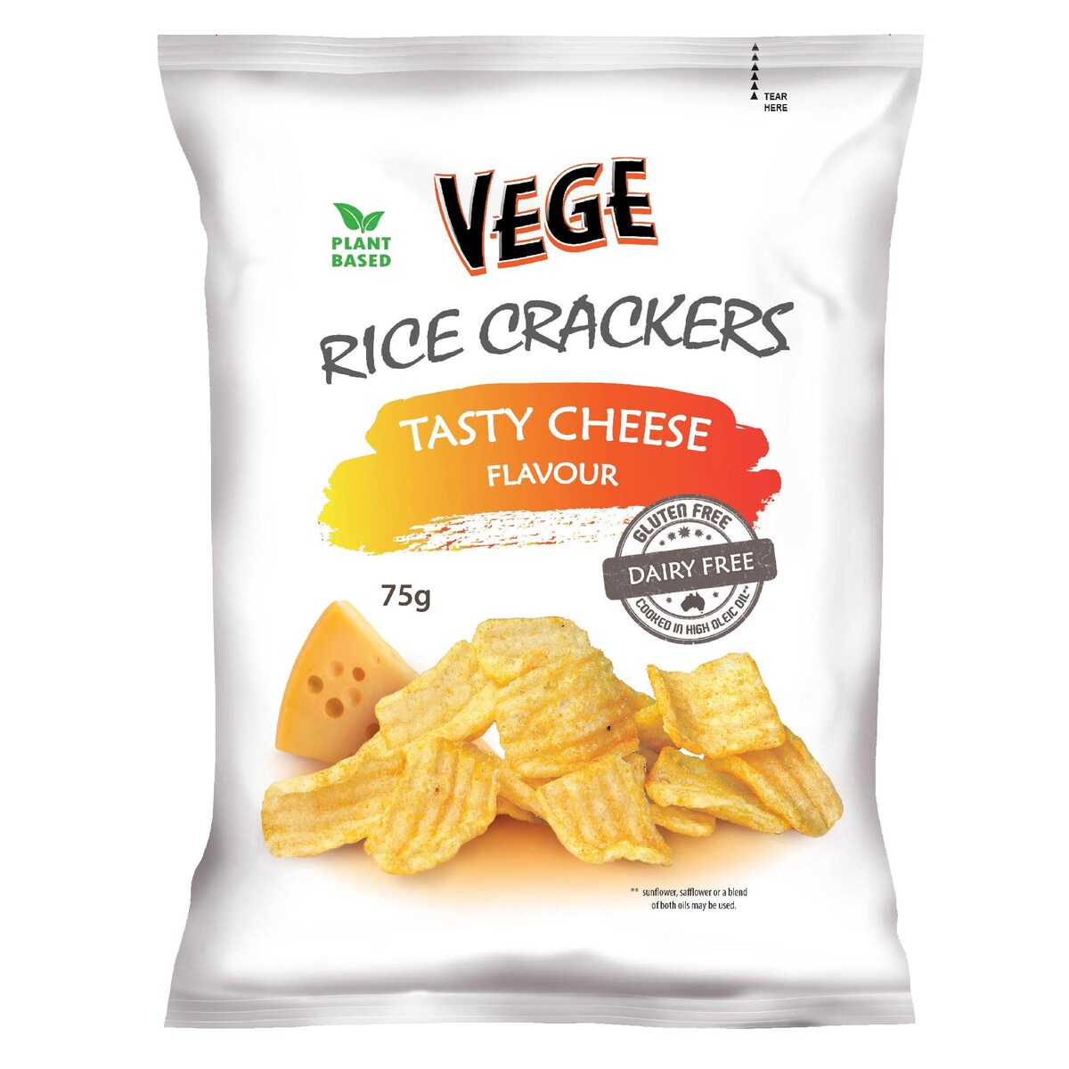 Vege Chips Rice Crackers Cheese 75g