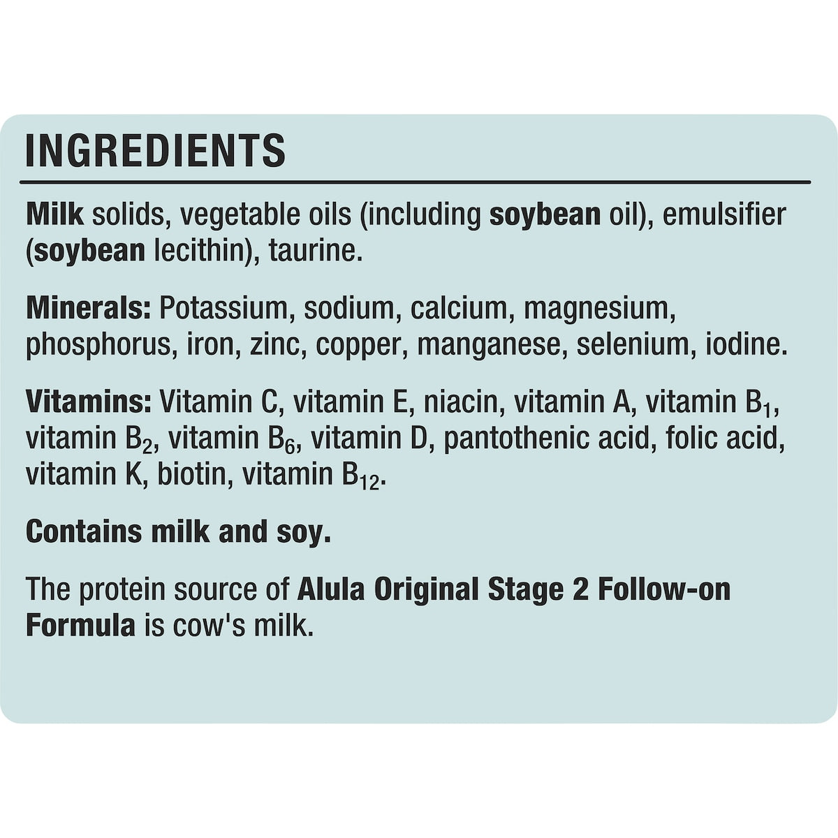 Alula Gentle Stage 2 Follow-on Formula 6-12 Months 900g