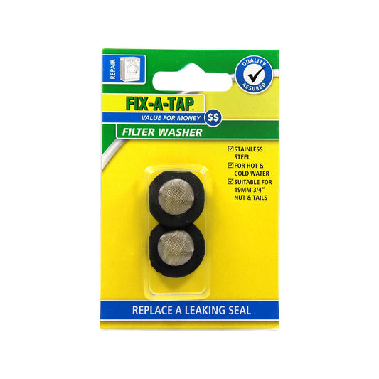 Fix a Tap Washing Machine Filter Washer - 19mm - 2 Pack