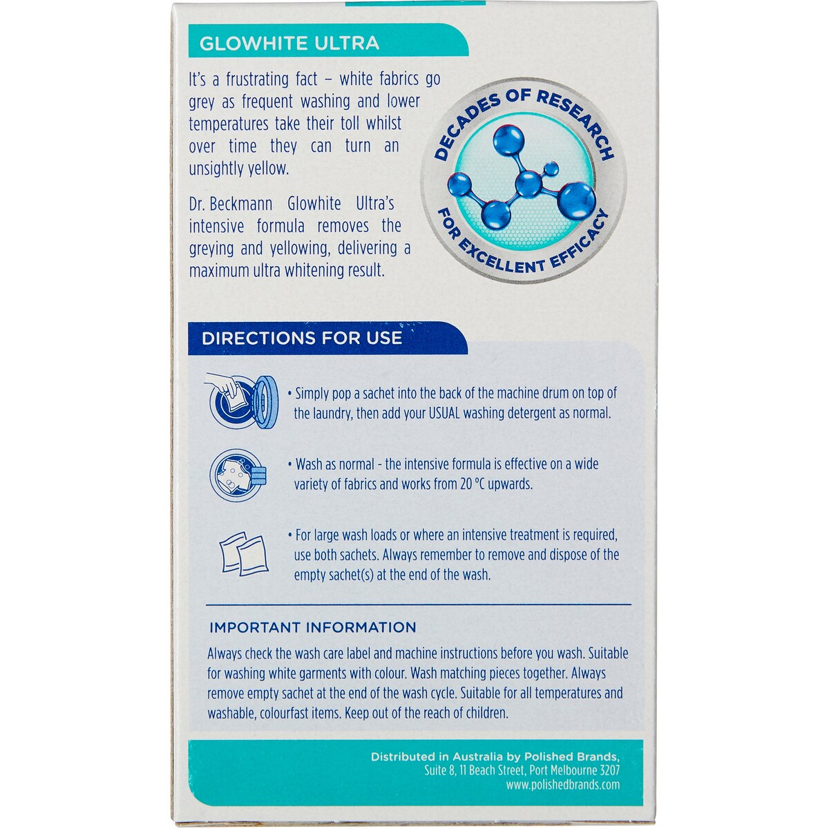 Dr Beckmann Glowhite Ultra 2x40g