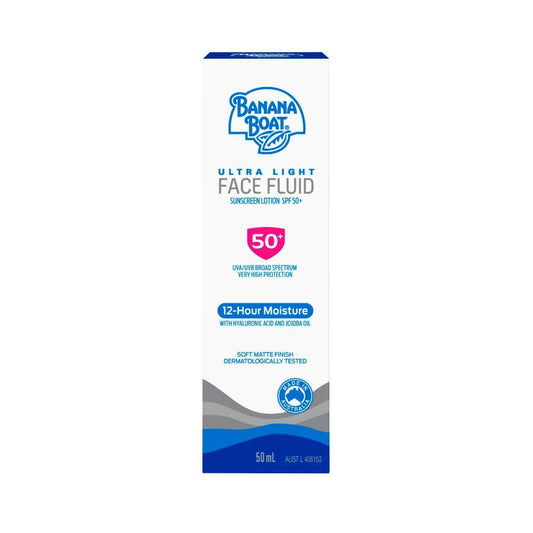 Banana Boat Ultra Light Face Fluid Sunscreen Lotion Spf50+ - 50mL