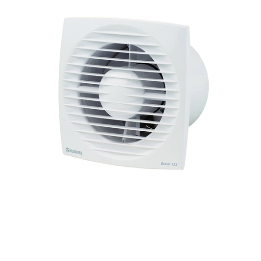 Blauberg 125mm White BRAVO Low Profile Wall / Ceiling Exhaust Fan