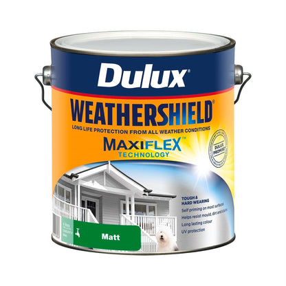 Dulux Weathershield Exterior Paint - 4L - Deep Matt
