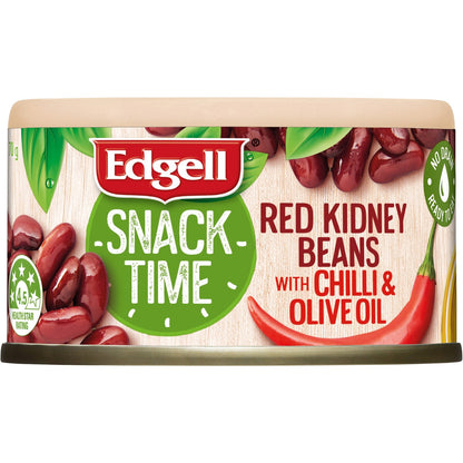 Edgell Snack Time Red Kidney Beans Salad Topper with Chilli 70g