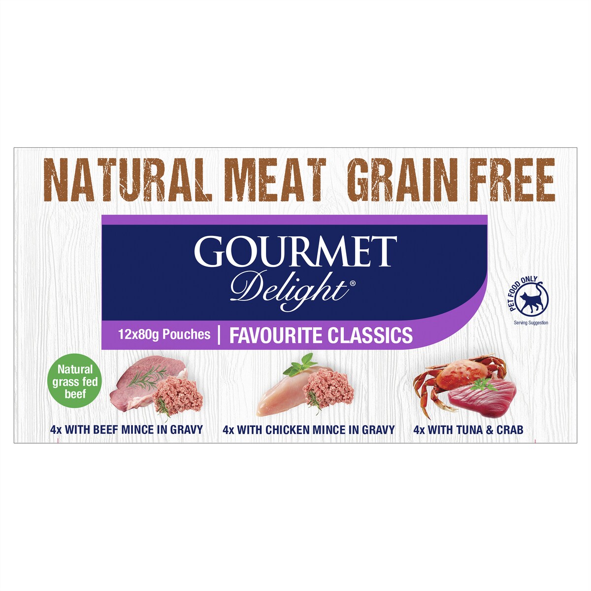 Gourmet Delight Mixed Classics 80g X12 Pack