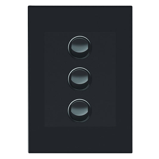 Hpm Wall Switch - 3 Gang - 85mm