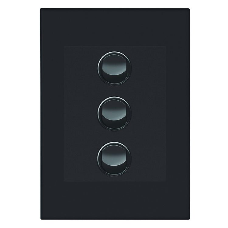 Hpm Wall Switch 3 Gang Grey