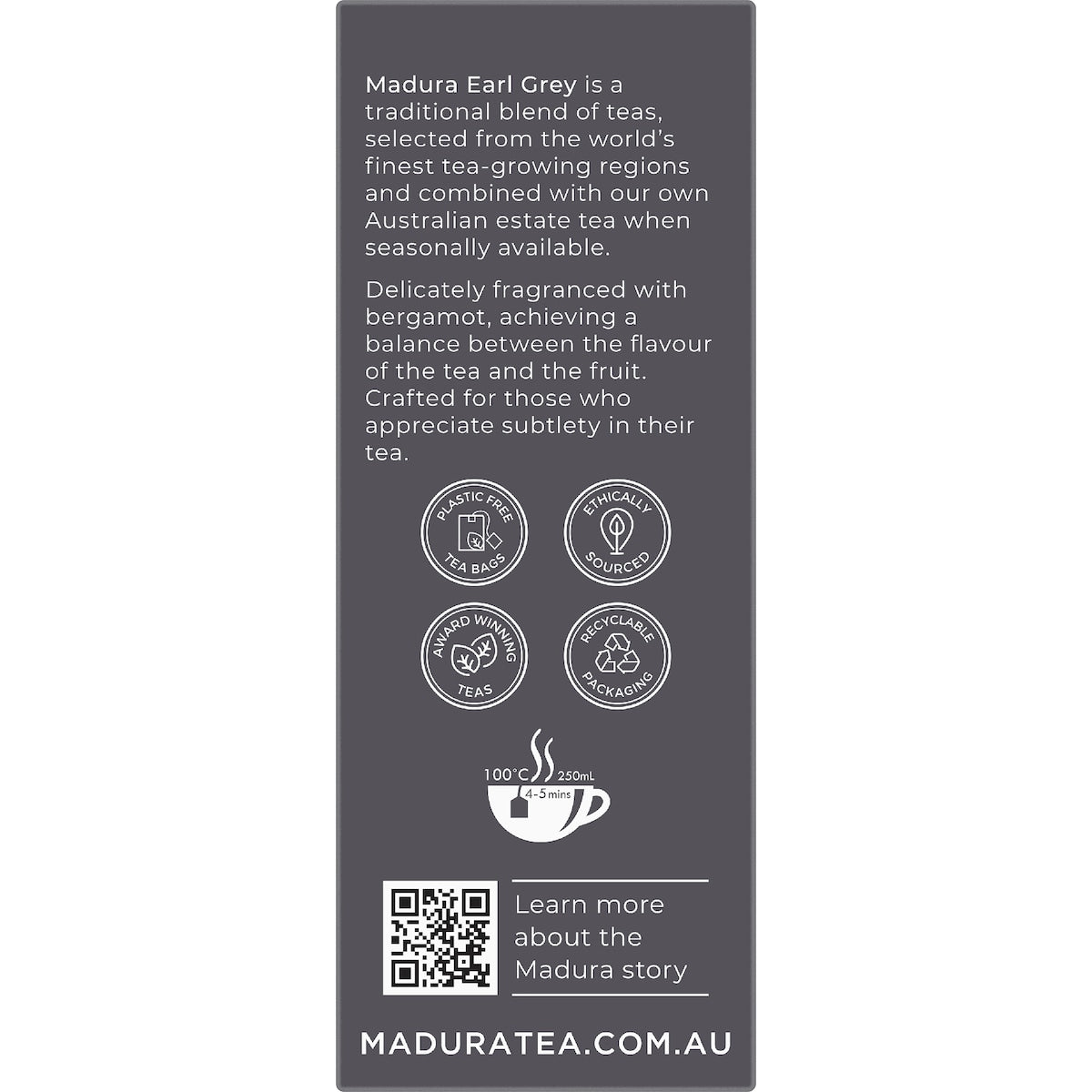 Madura Earl Grey Tea Bags 50 Pack