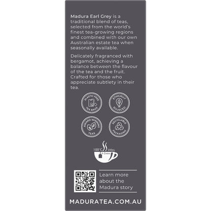 Madura Earl Grey Tea Bags 50 Pack