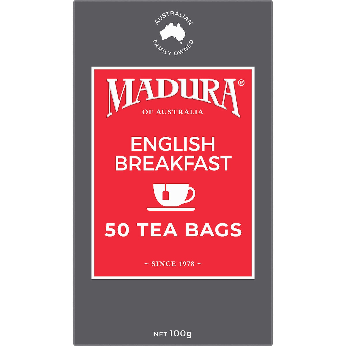 Madura English Breakfast Tea Bags 50 Pack