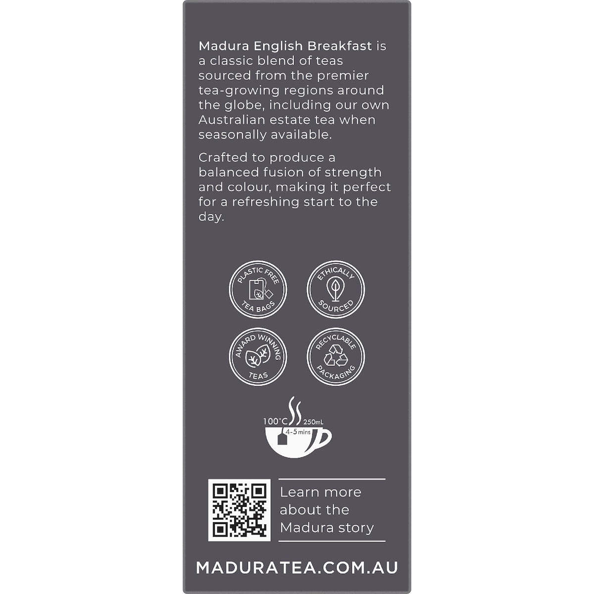 Madura English Breakfast Tea Bags 50 Pack