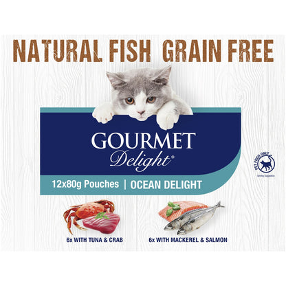 Gourmet Delight Ocean Delights 80g X12 Pack