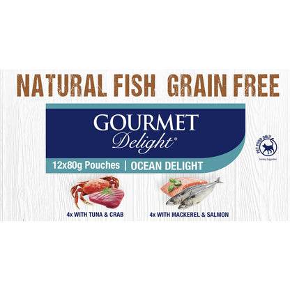 Gourmet Delight Ocean Delights 80g X12 Pack