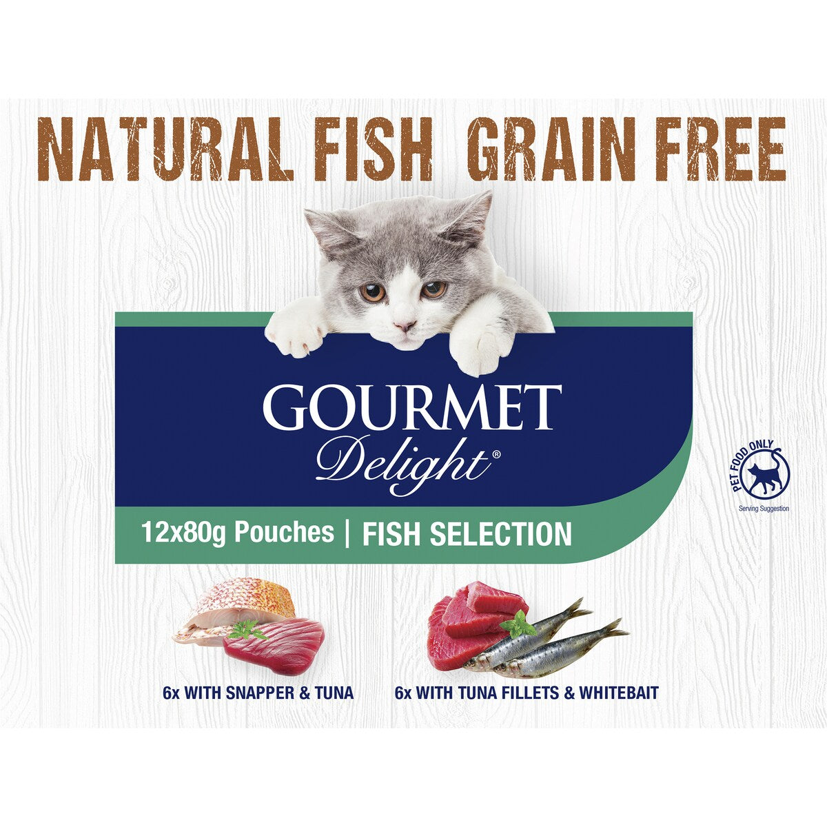 Gourmet Delight Fish Selection 80g X12 Pack