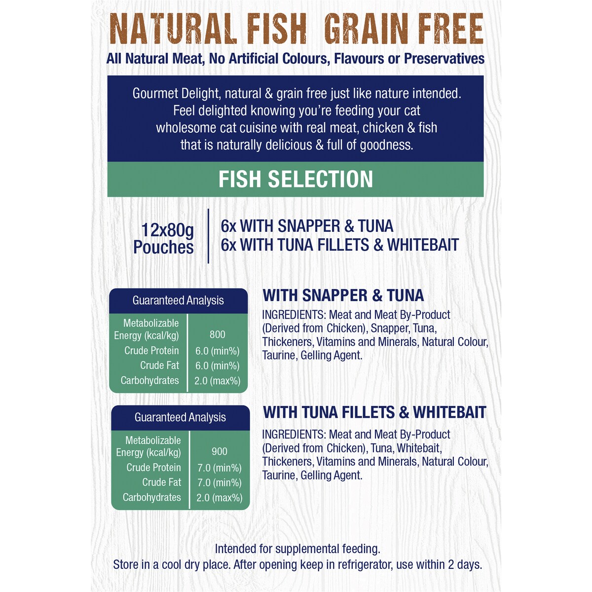 Gourmet Delight Fish Selection 80g X12 Pack