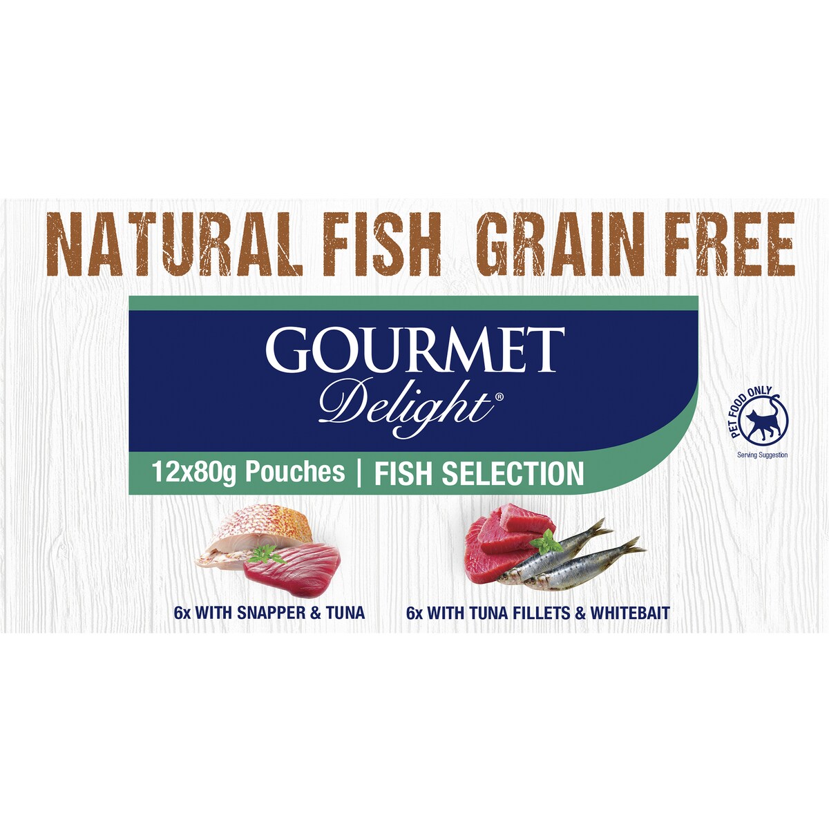 Gourmet Delight Fish Selection 80g X12 Pack