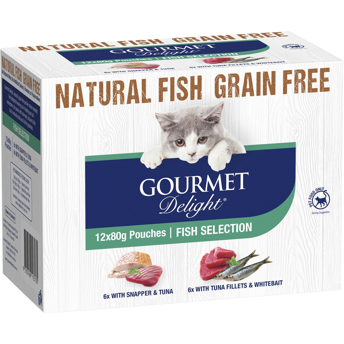 Gourmet Delight Fish Selection 80g X12 Pack