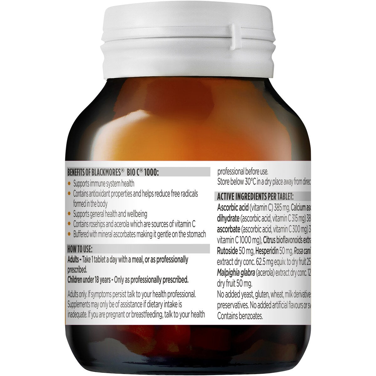 Blackmores Bio C 1000mg Vitamin C Immune Support Tablets 62 pack