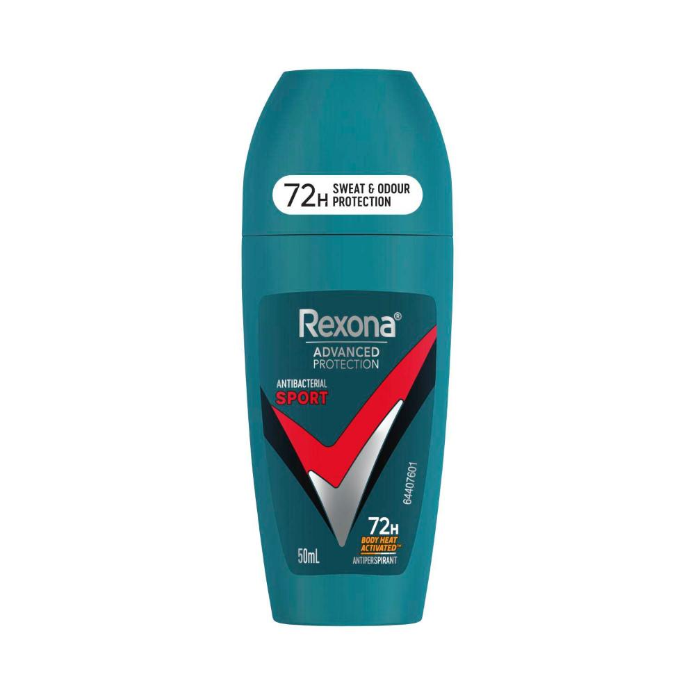 Rexona Men Advanced Protection Antiperspirant Roll On Sport Antibacterial - 50mL