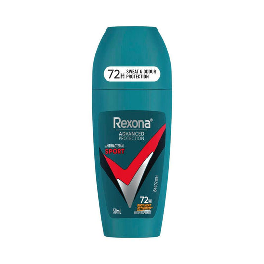 Rexona Men Advanced Protection Antiperspirant Roll On Sport Antibacterial - 50mL