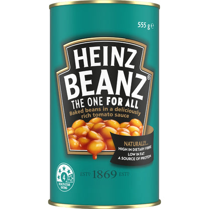 Heinz Baked Beans In Tomato Sauce Canned 555g