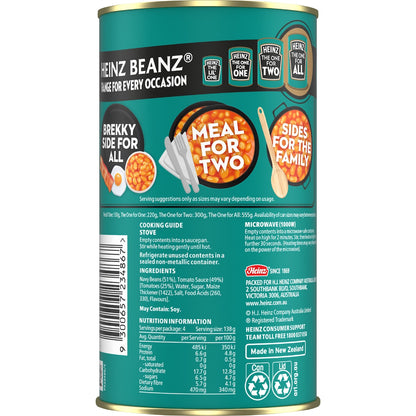 Heinz Baked Beans In Tomato Sauce Canned 555g