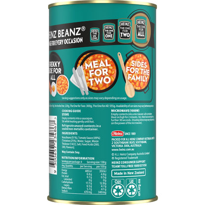 Heinz Baked Beans In Tomato Sauce Canned 555g