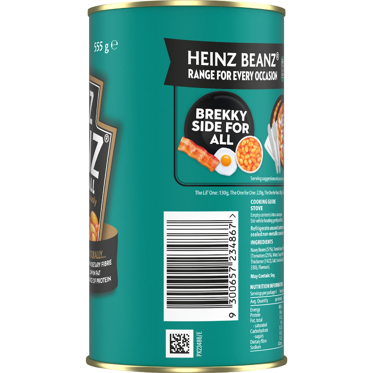 Heinz Baked Beans In Tomato Sauce Canned 555g