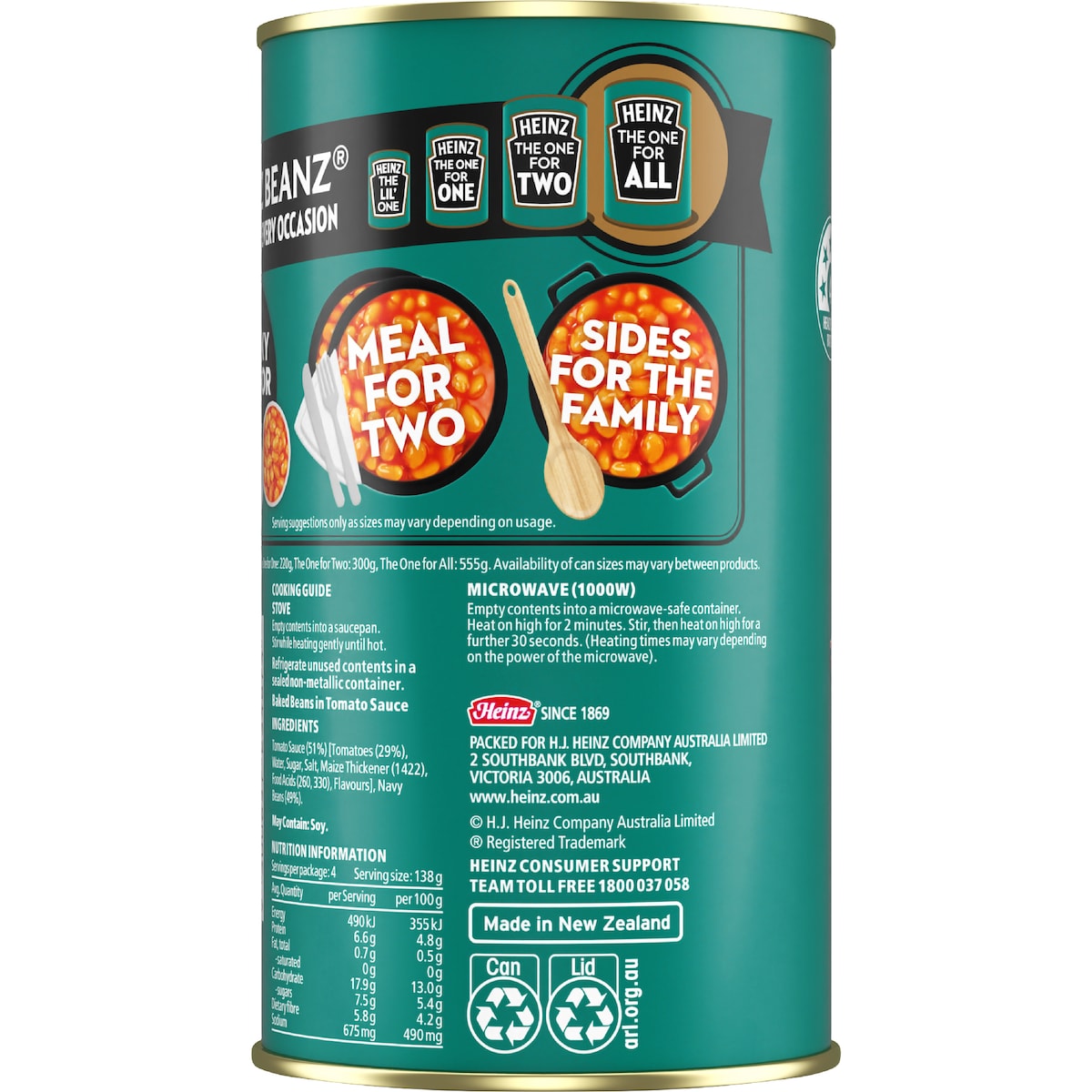 Heinz Beanz Canned Baked Breakfast Beans English Recipe 555g