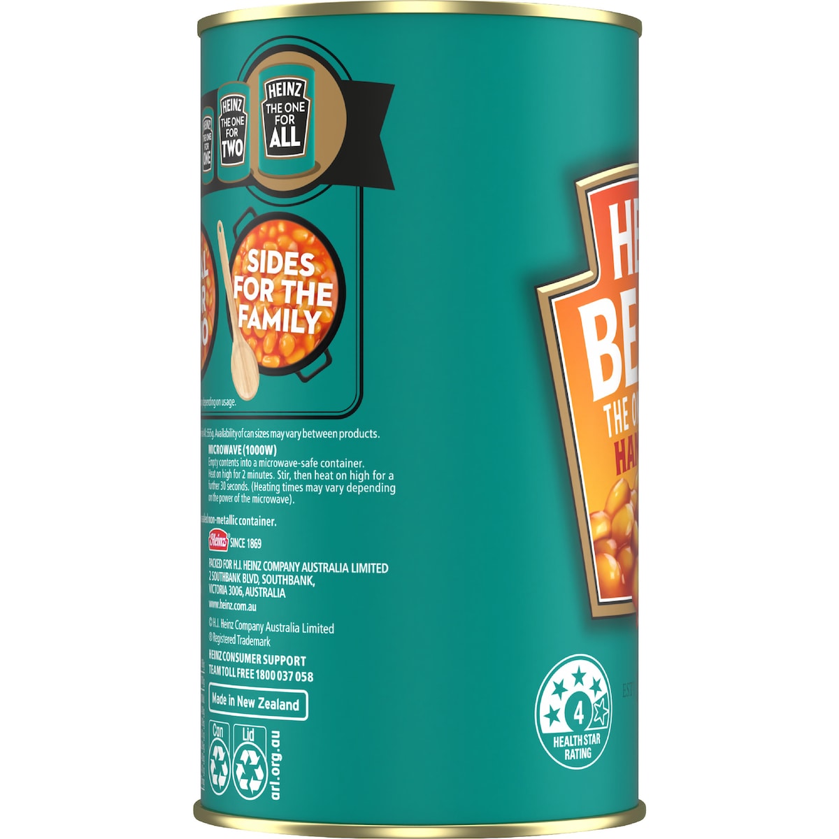 Heinz Beanz Canned Baked Beans In Ham Sauce 555g