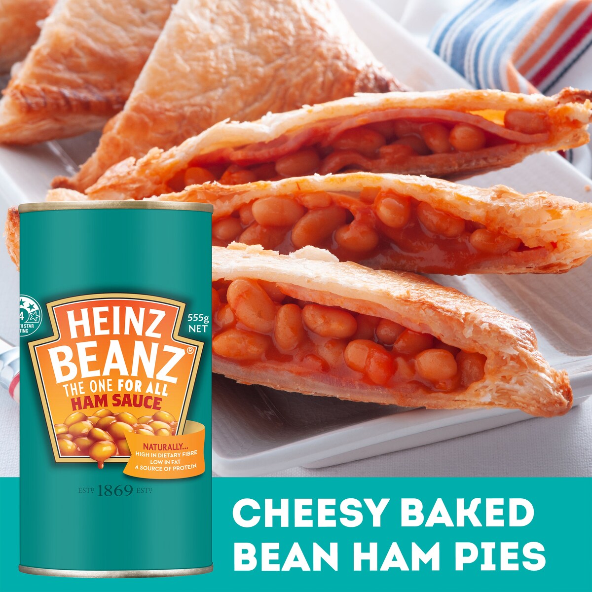 Heinz Beanz Baked Beans In Ham Sauce 555g