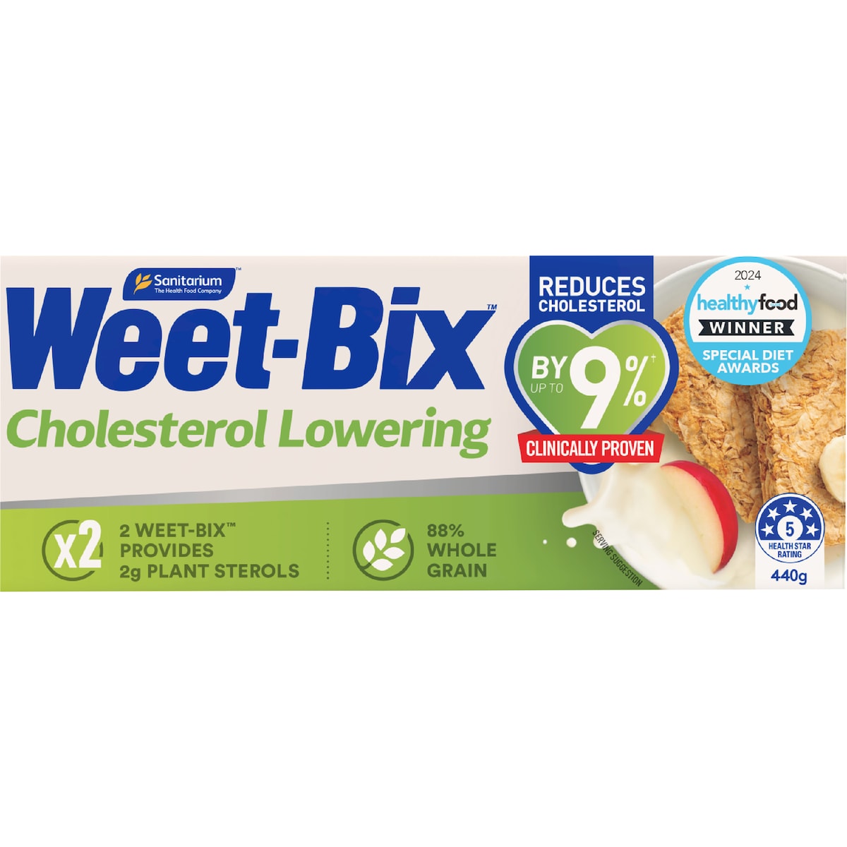 Weet-bix Cholesterol Lowering Breakfast Cereal 440g