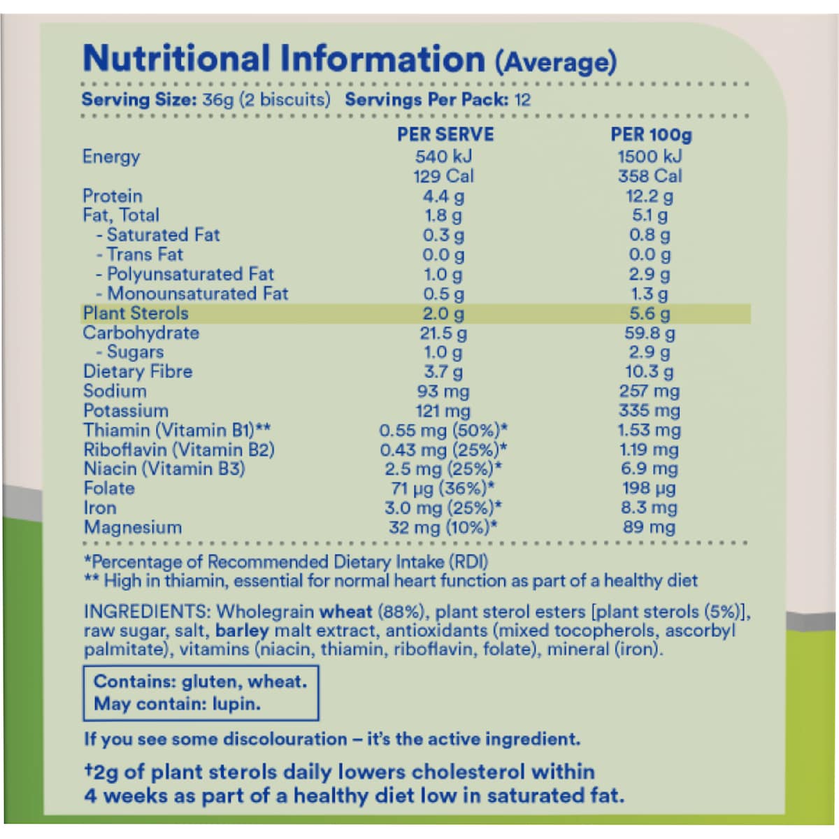 Weet-bix Cholesterol Lowering Breakfast Cereal 440g