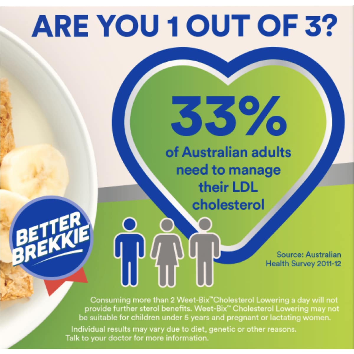 Weet-bix Cholesterol Lowering Breakfast Cereal 440g