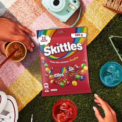 Skittles Fruits Chewy Lollies Snack & Share Party Bag 180g