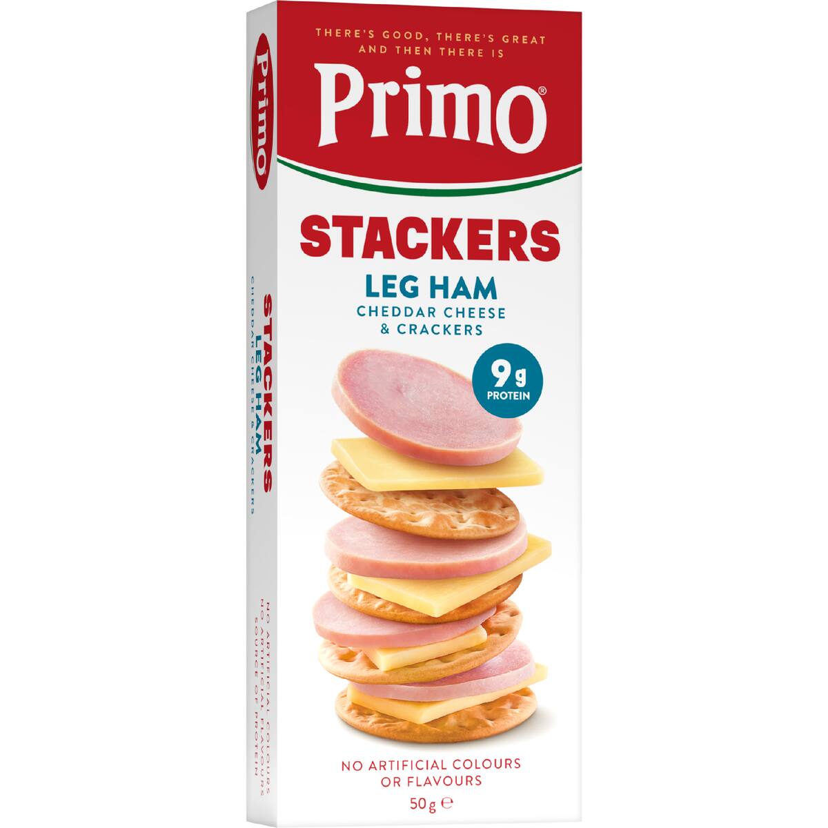 Primo Stackers Leg Ham Cheddar Cheese & Crackers 50g