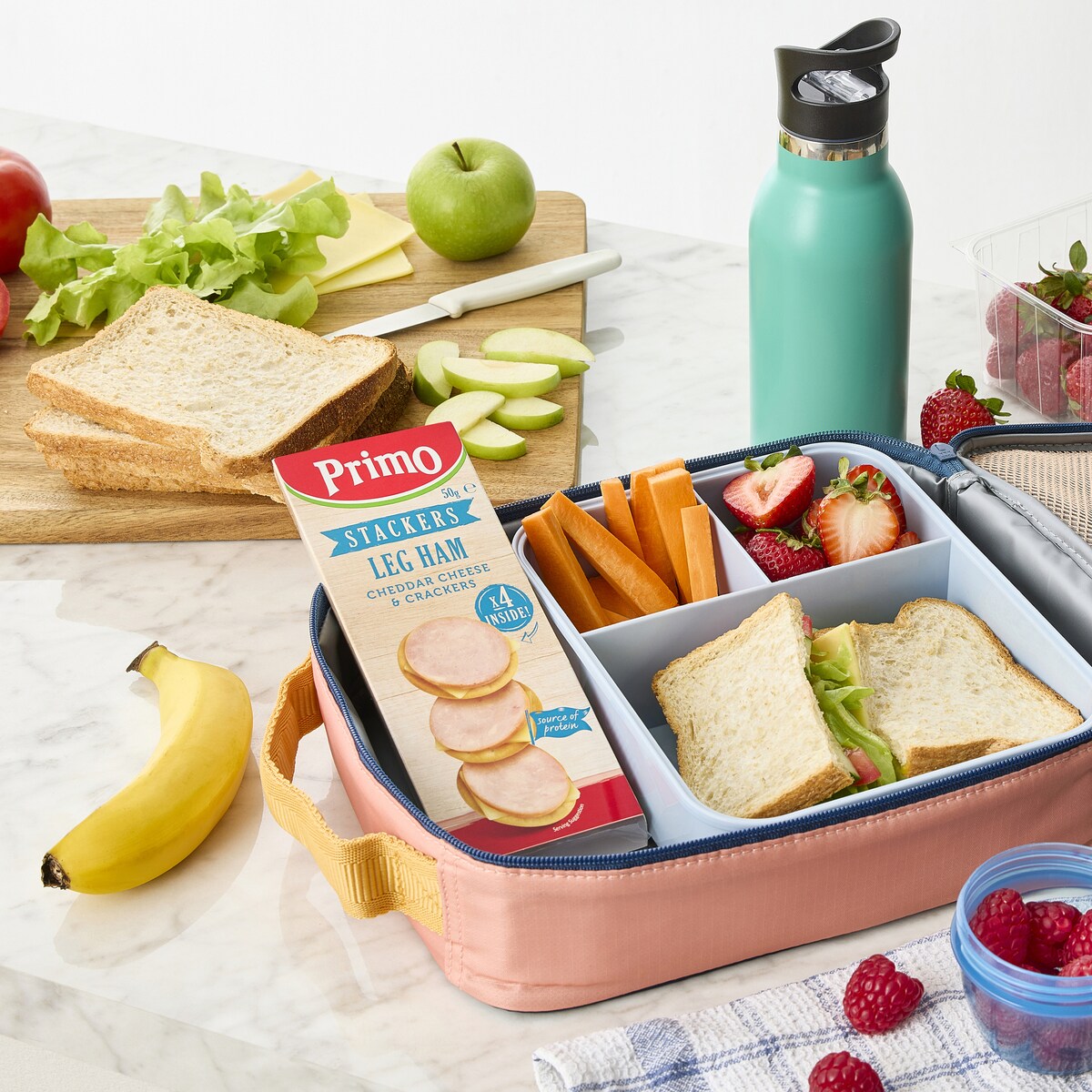 Primo Stackers Leg Ham Cheese & Crackers 50g