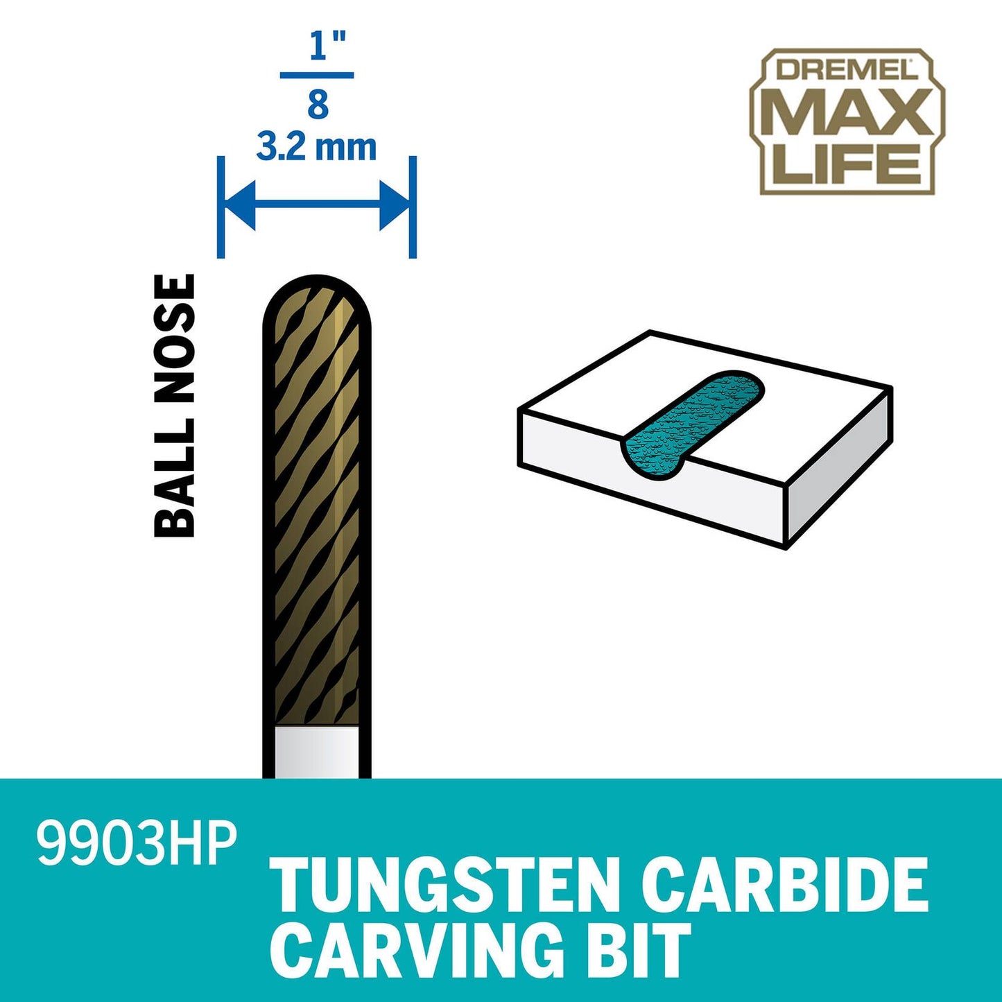 Dremel Max Tungsten Carbide Cutter - 2mm