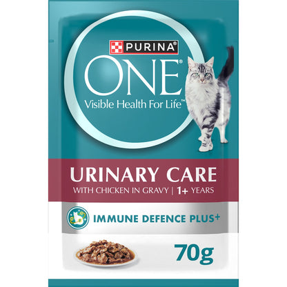 Purina One Wet Cat Food Urinary Care Chicken In Gravy 70g X 12 Pack