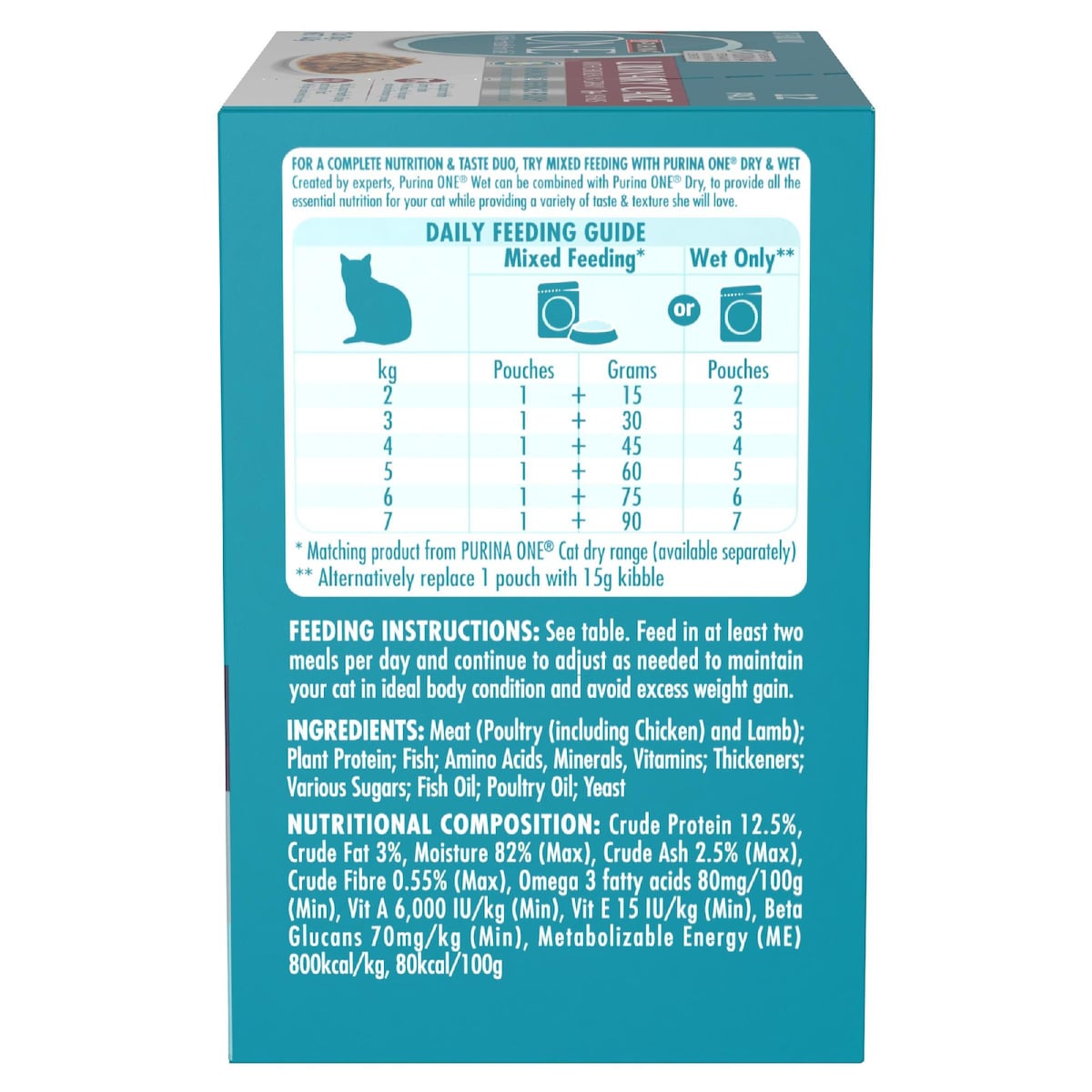 Purina One Wet Cat Food Urinary Care Chicken In Gravy 70g X 12 Pack