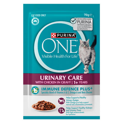 Purina One Wet Cat Food Urinary Care Chicken In Gravy 70g X 12 Pack