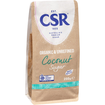 Csr Organic & Unrefined Coconut Sugar 250g
